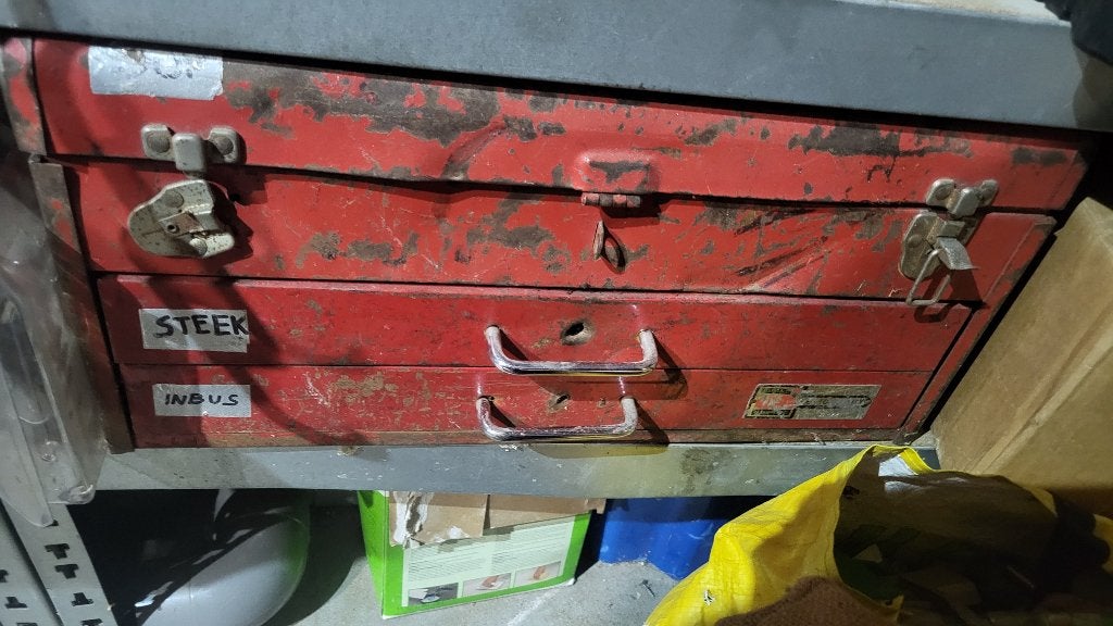 gereedschapskist, Ophalen, Gebruikt