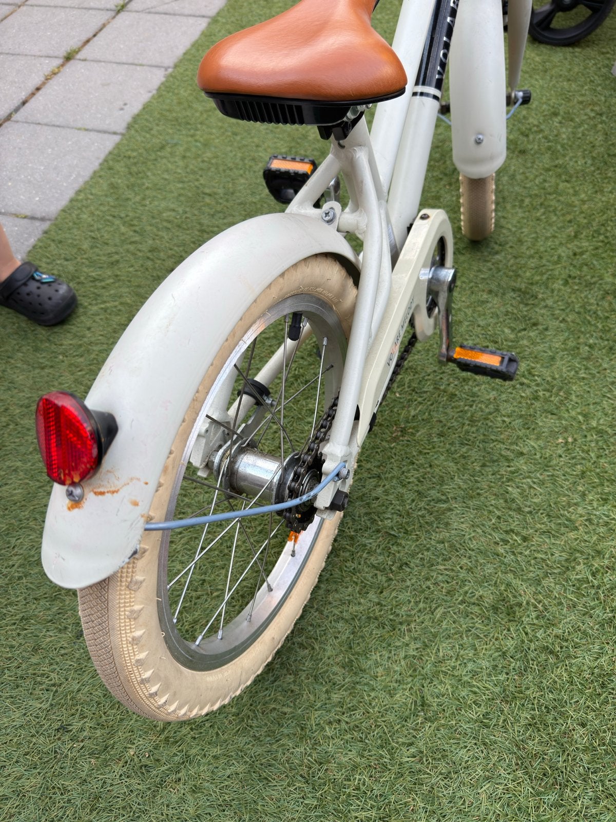 Kinderfiets Volare Thombike 16 inch met voordrager, Ophalen, Gebruikt, Terugtraprem, 16 tot 20 inch