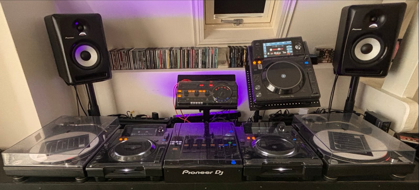 Complete Pioneer DJ-set met mengpaneel en monitorspeakers, Ophalen, Gebruikt, Dj-set, Pioneer