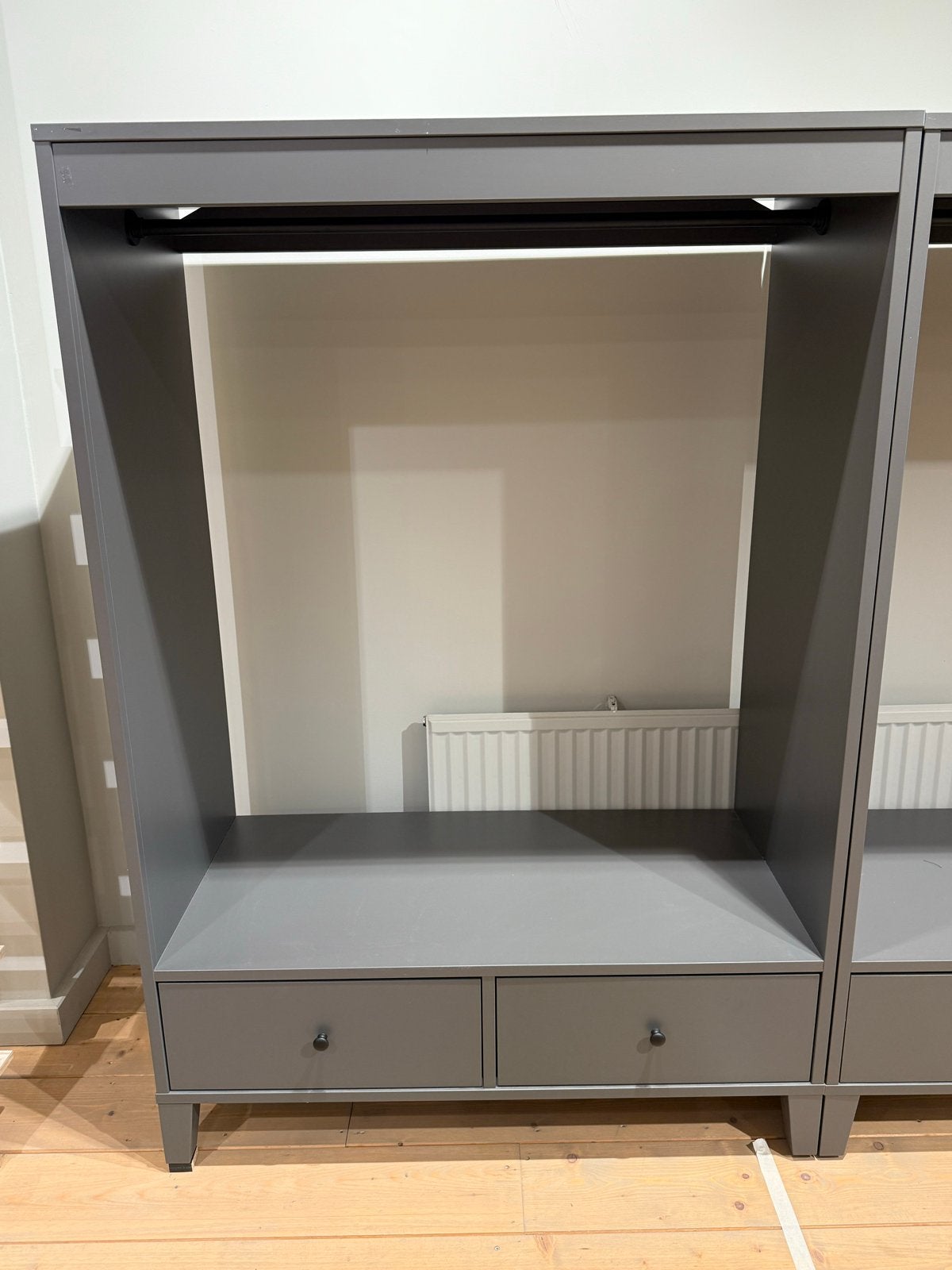 IKEA Bryggja open kast met lades - Grijs, Huis en Inrichting, Kasten | Kledingkasten, Ophalen, 50 tot 100 cm, Zo goed als nieuw