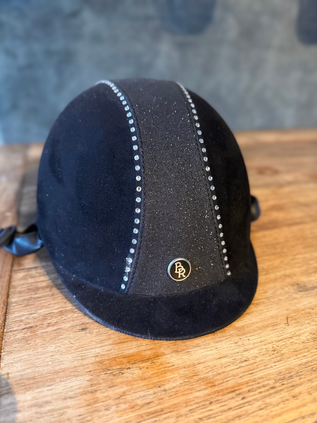 Luxe paardrijcap BR Delta Crystal zwart – maat S (52–54 cm), Dieren en Toebehoren, Ophalen of Verzenden, Dressuur