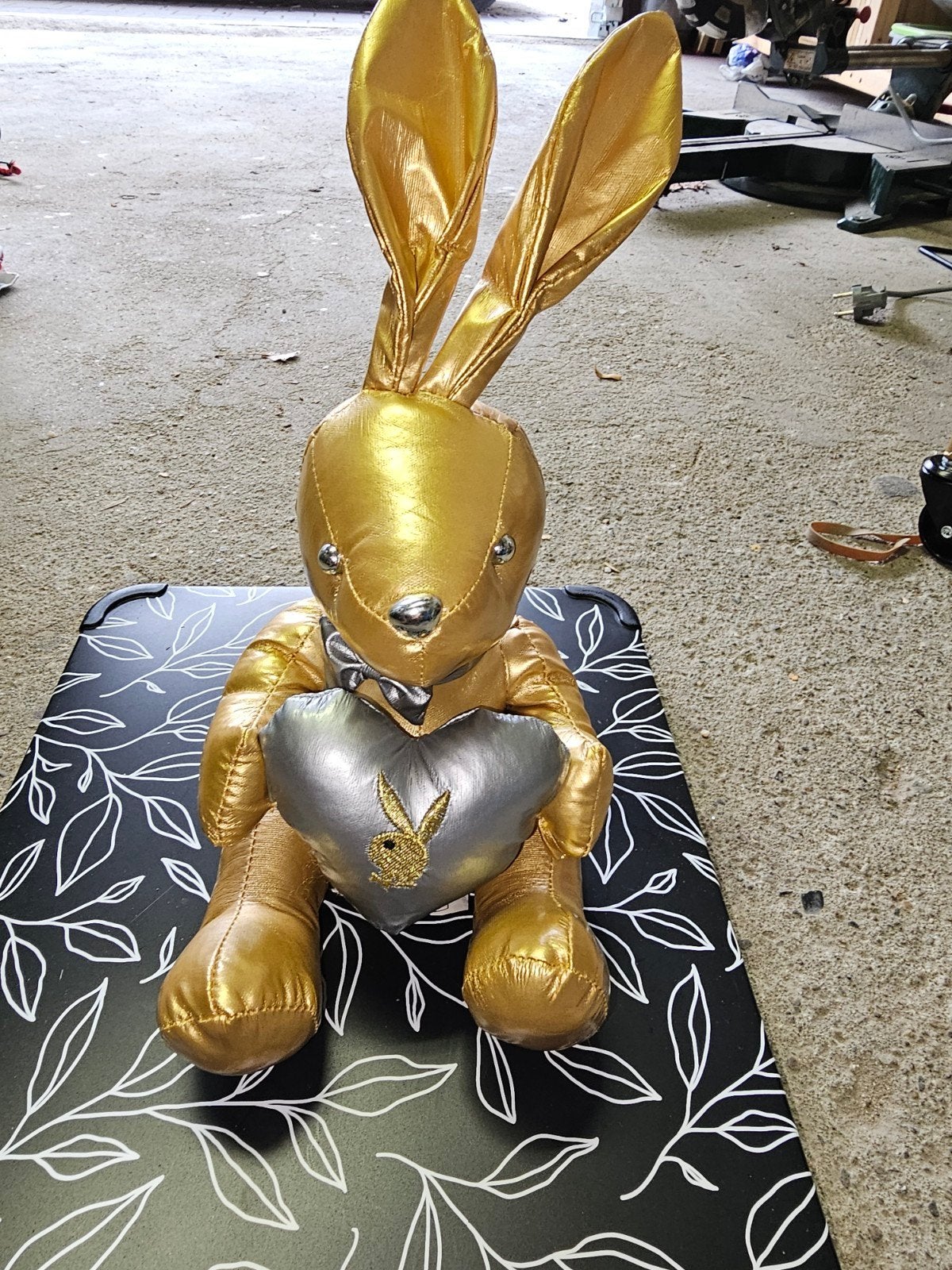 Playboy konijn goudkleurig - zo goed als nieuw, Ophalen of Verzenden, X, X, X
