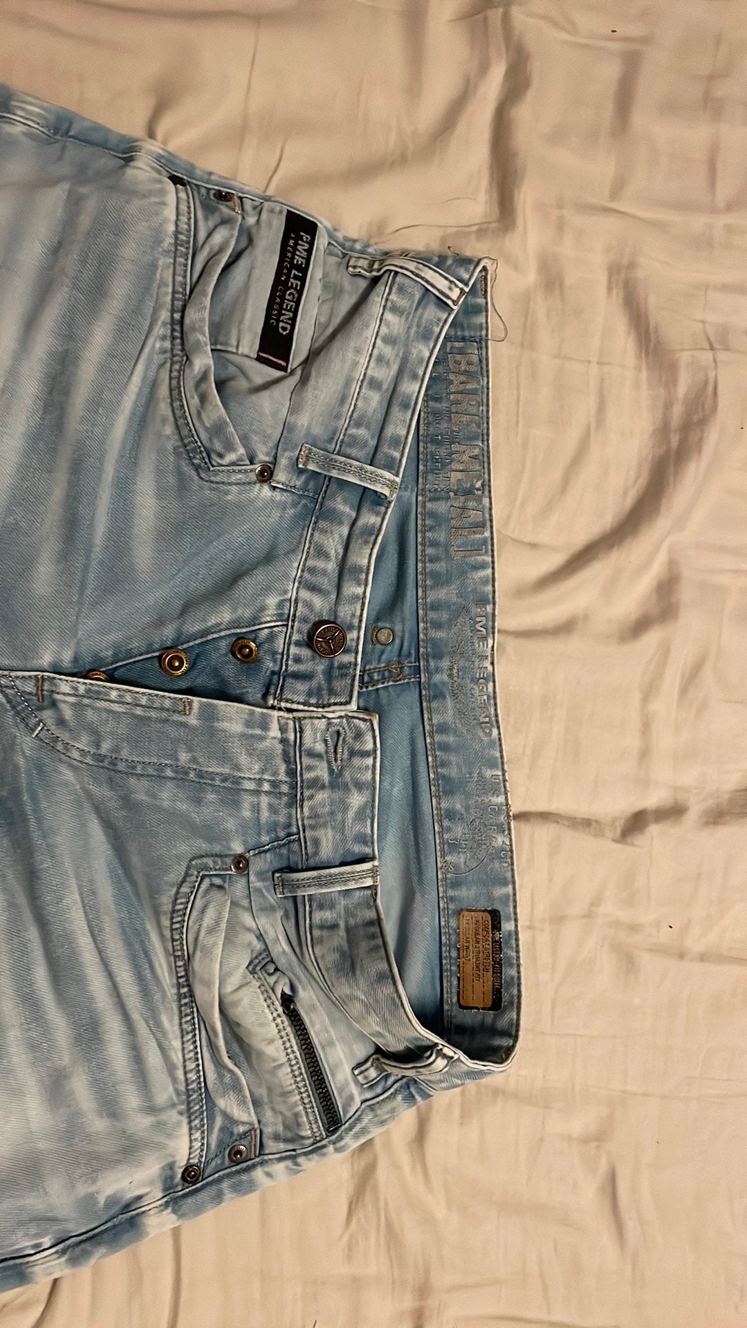PME Legend Bare Metal Jeans - Z.g.a.n. Lichtblauw W34/L34, Kleding | Heren, Verzenden, Zo goed als nieuw, Blauw, W33 - W34 (confectie 48/50)