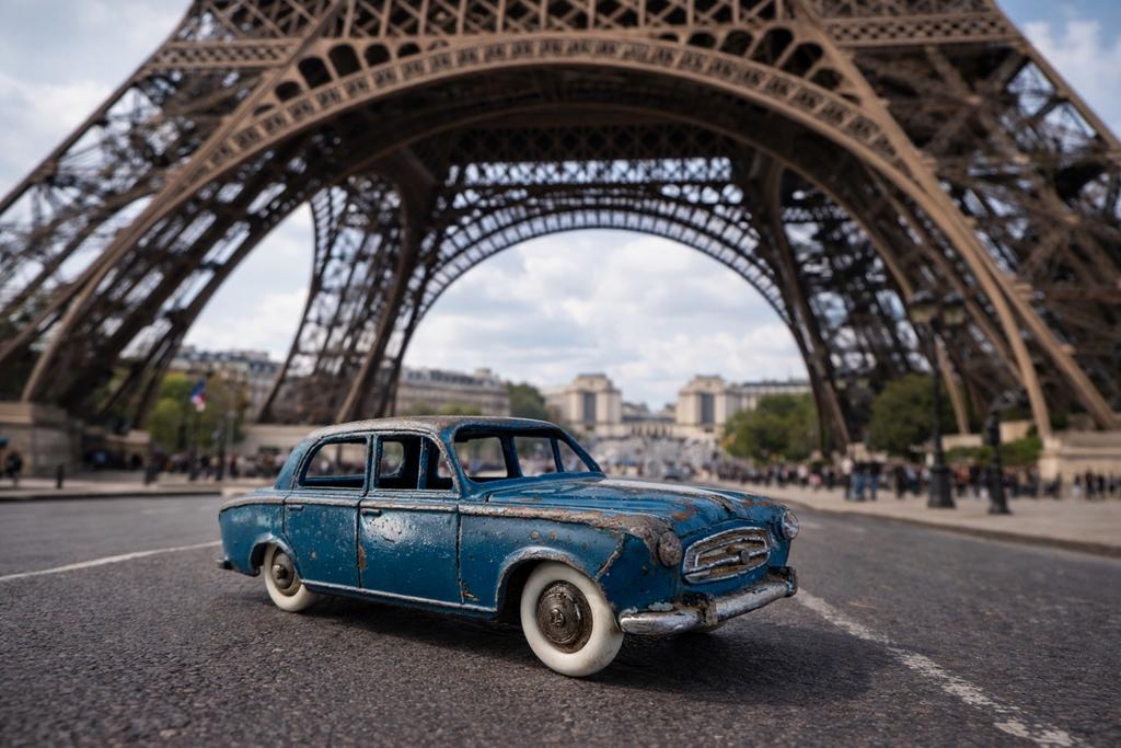 Peugeot 403, Ophalen of Verzenden, Gebruikt, Auto, Dinky Toys