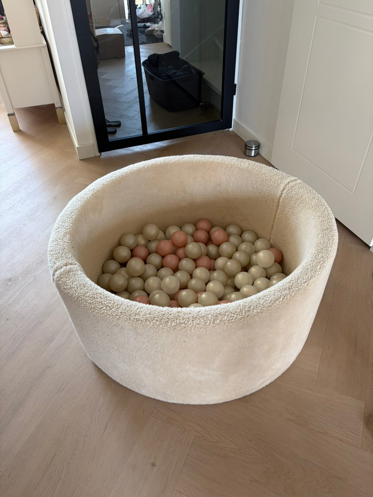 Moje grote XXL teddy boucle ballenbak, Ophalen, Zo goed als nieuw, Overige typen