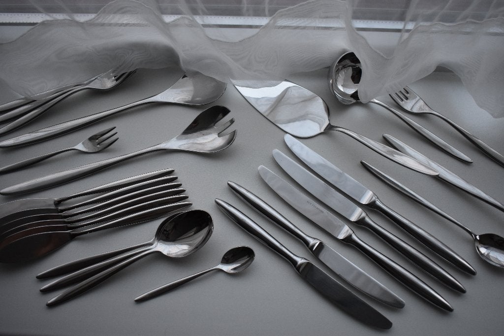 Guy Degrenne Nice cassette aanv. messen sla bestek taart jus, Gebruikt, Minder dan 100 cm, 25 tot 50 cm, 50 tot 100 cm