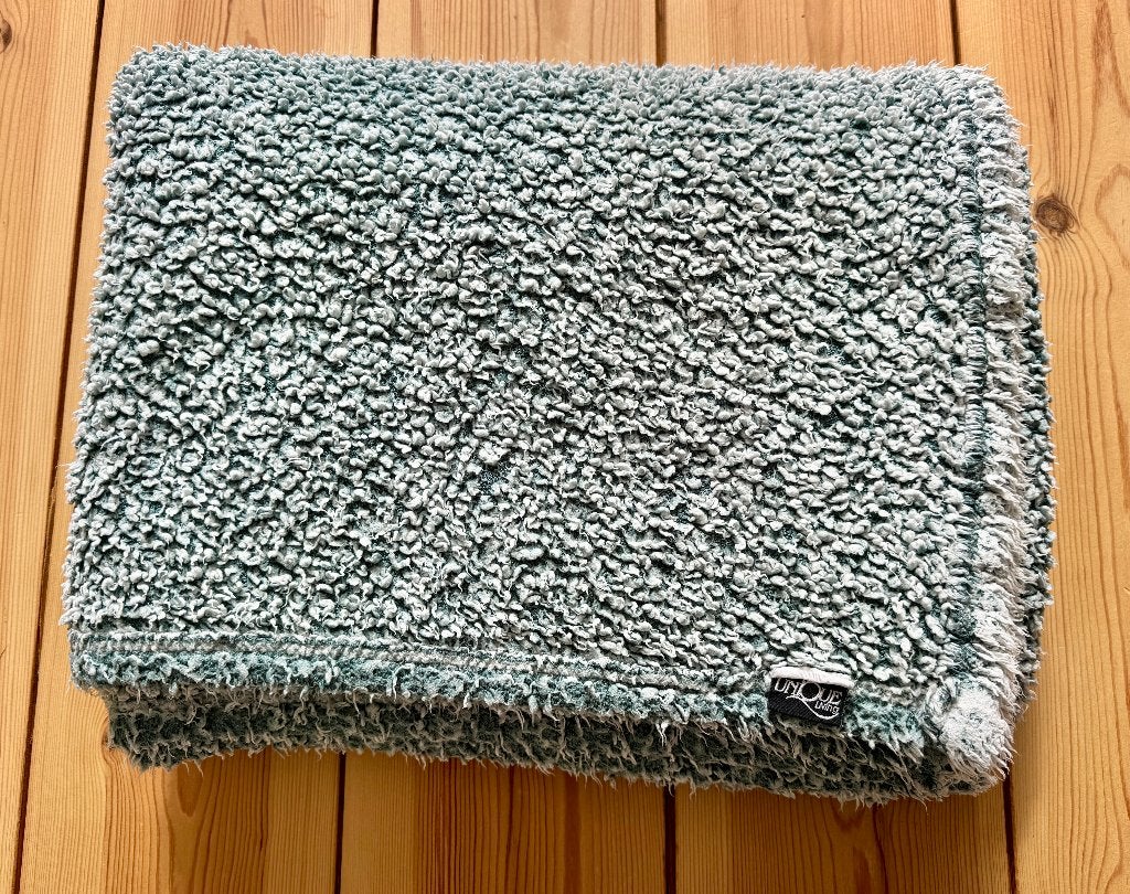 Unique Living Kleed / Plaid - Knut Fleece Mineral Blue, Ophalen of Verzenden, Gebruikt, Plaid, Blauw