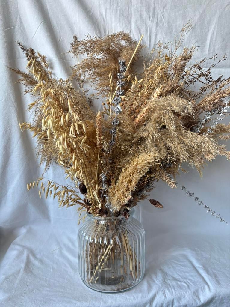 Groot boeket droogbloemen, Ophalen of Verzenden, Zo goed als nieuw