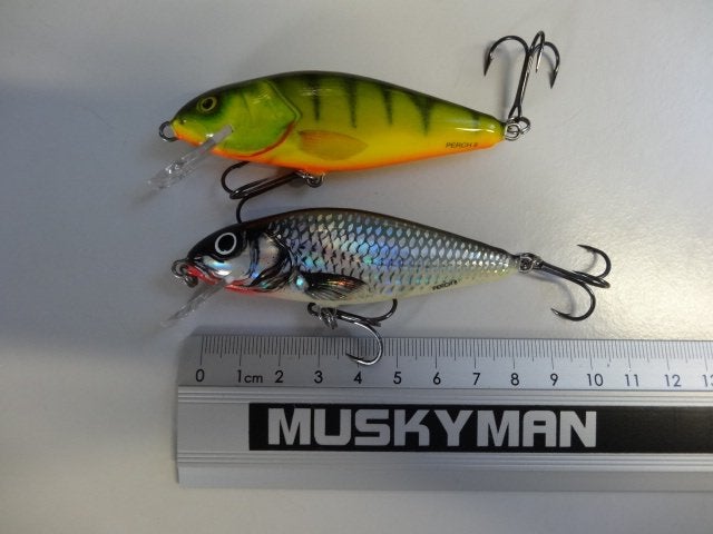 Kunstaas: Salmo Perch 8 Shallow Runner (SR) Floating pluggen, Watersport en Boten, Verzenden, Gebruikt, Overige typen