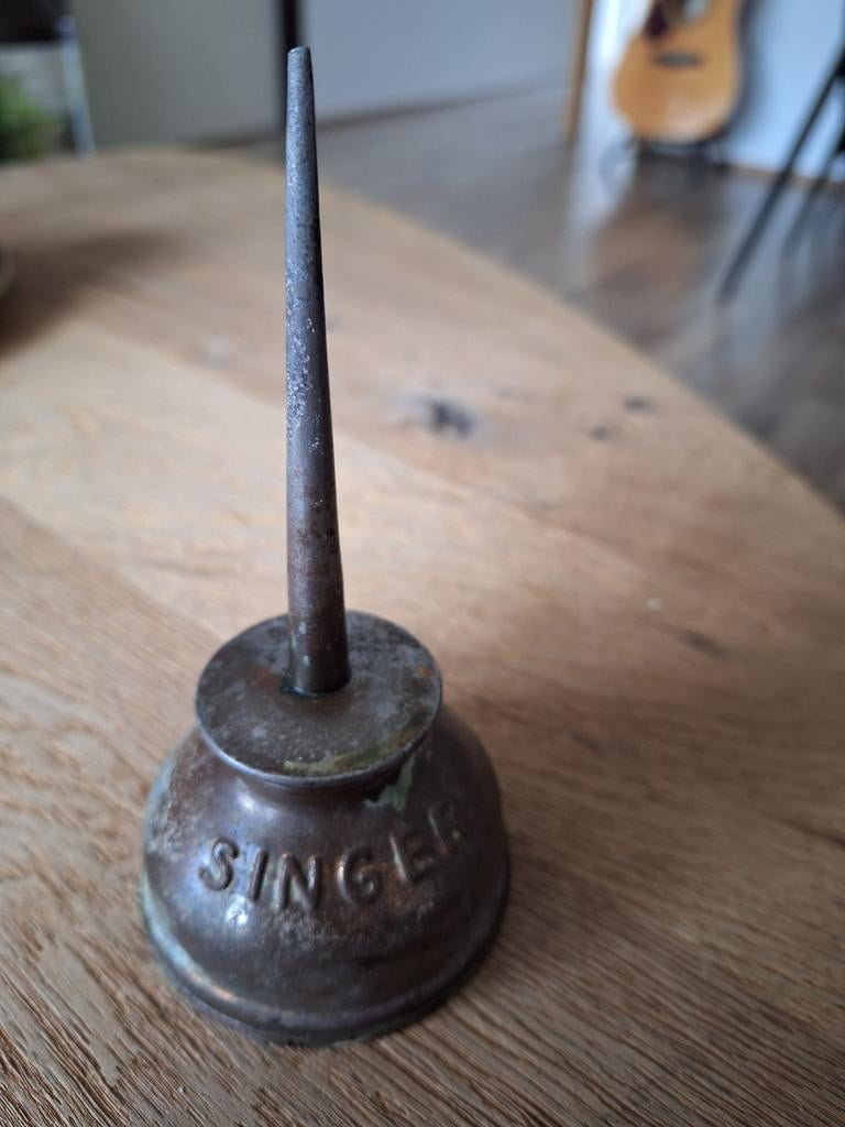 Antieke Singer Oliekan - Vintage Naaimachine Accessoire, Ophalen of Verzenden