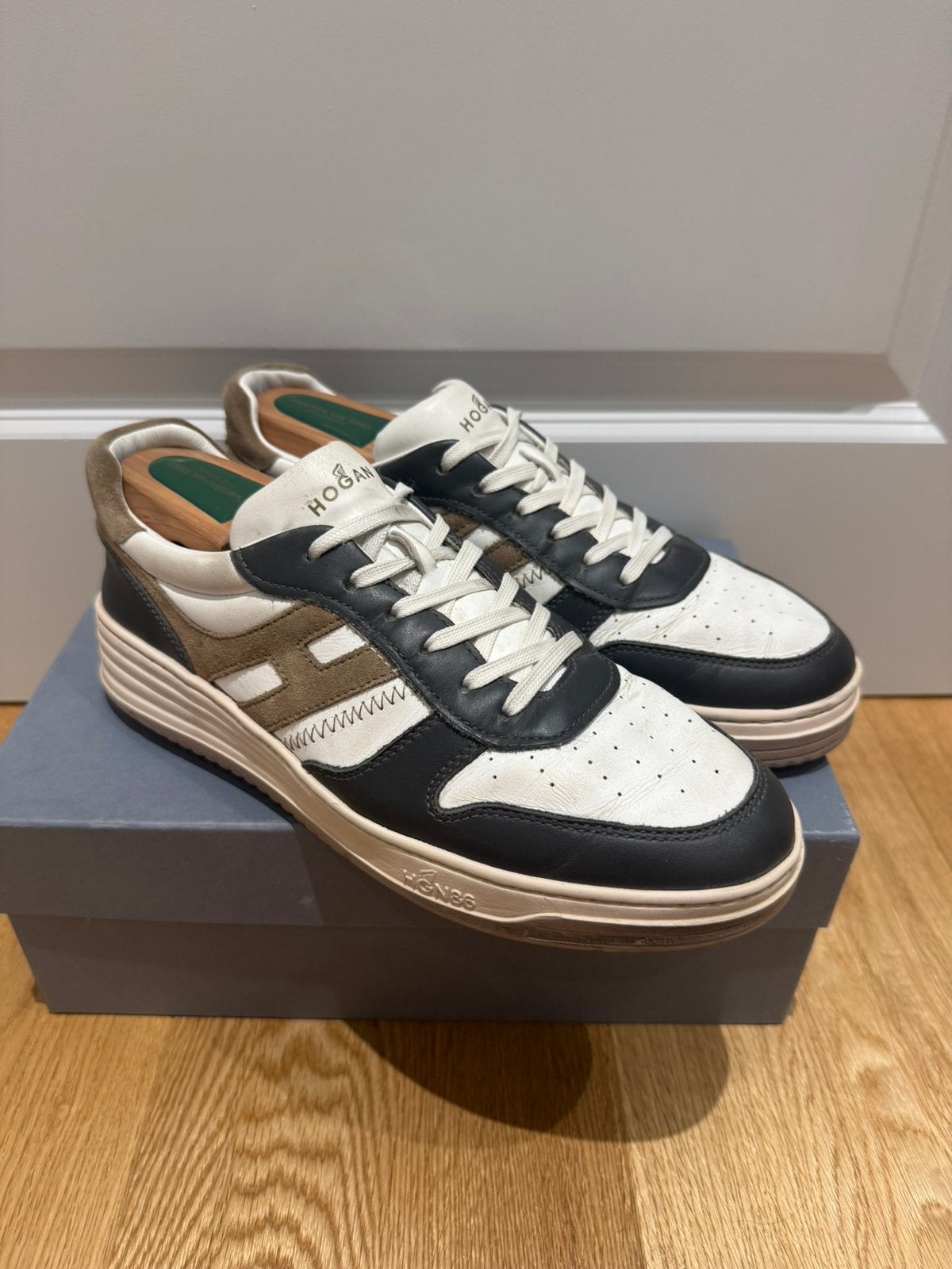 Hogan H stripes | UK 8 | (194), Kleding | Heren, Schoenen, Verzenden, Blauw, Sneakers of Gympen, Zo goed als nieuw