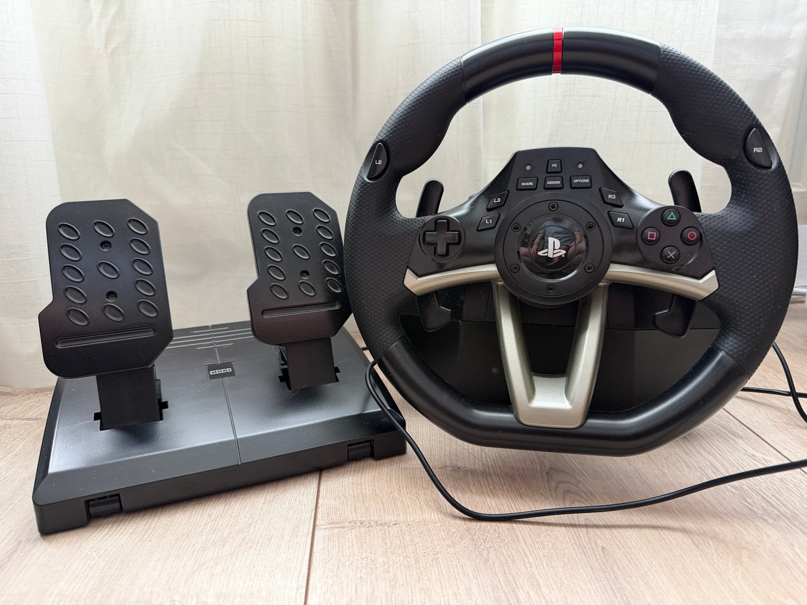 HORI Racing Wheel Apex voor PS4/PS3/PC, Spelcomputers en Games, Ophalen of Verzenden, Gebruikt, Stuur of Pedalen, PlayStation 3