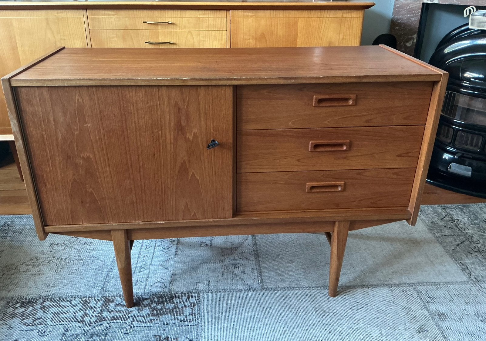 Vintage Jaren 60 Dressoir Kastje, Ophalen, Gebruikt, Jaren 60, Met deur(en)
