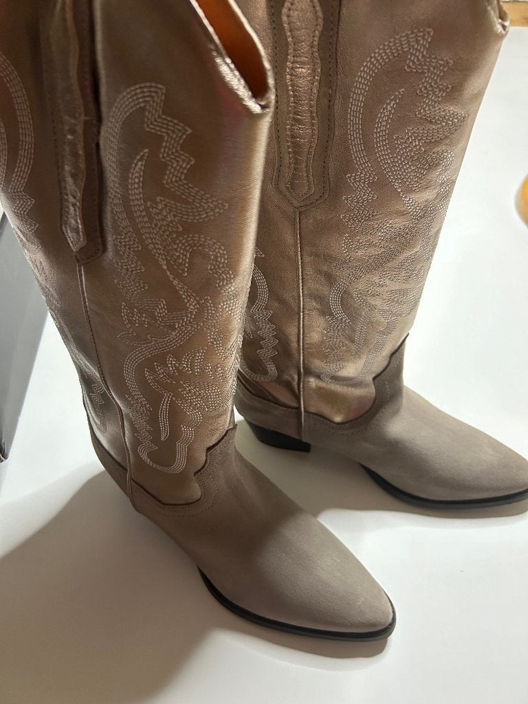 DWRS tulsa- Westernboots | 39 *~~nieuw~~*, Hoge laarzen, Verzenden, Beige, Nieuw