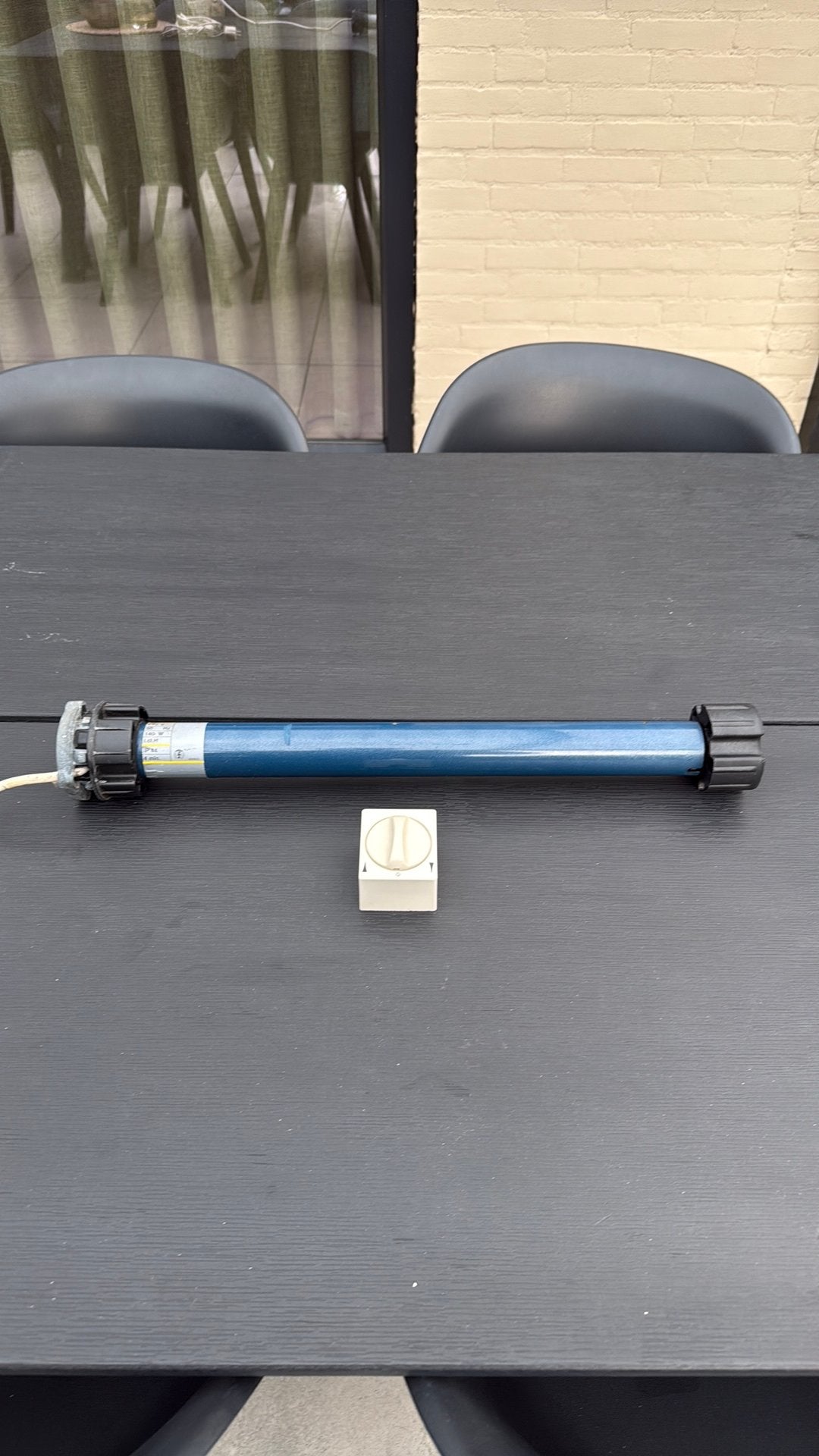 Somfy Atlas 15/17 Rolluikmotor met schakelaar, Doe-het-zelf en Verbouw, Gebruikt, Overige kleuren, Minder dan 100 cm, Ophalen of Verzenden