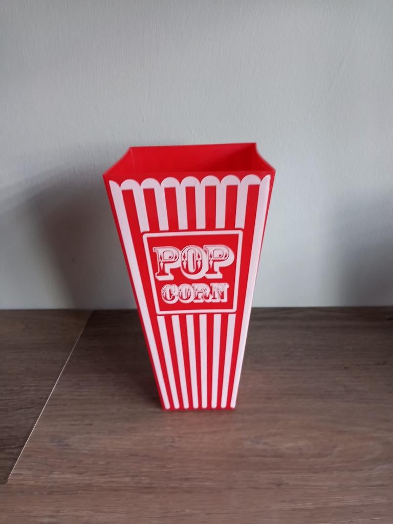 Popcorn beker, Ophalen of Verzenden, Zo goed als nieuw, Rechthoekig, Kunststof