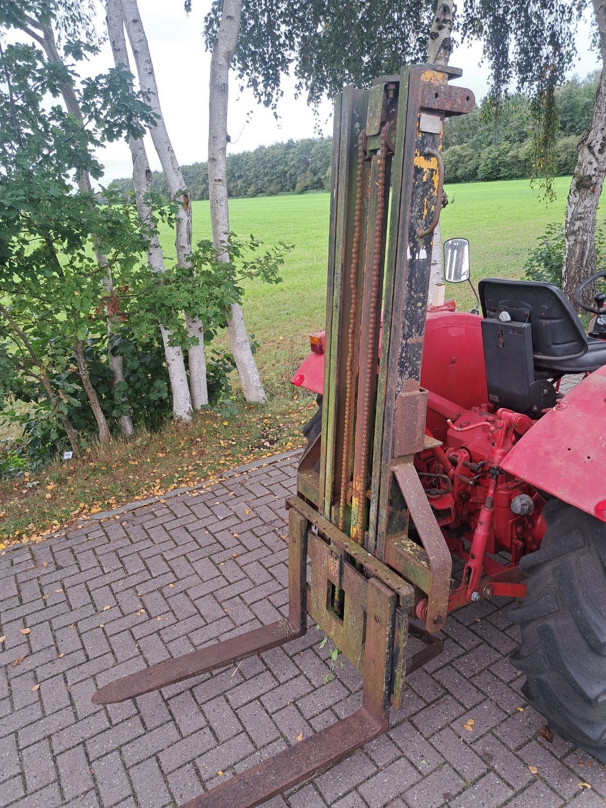 hefmast agrarisch landbouw lepels tractor Oldtimer Bouwlift, Ophalen of Verzenden