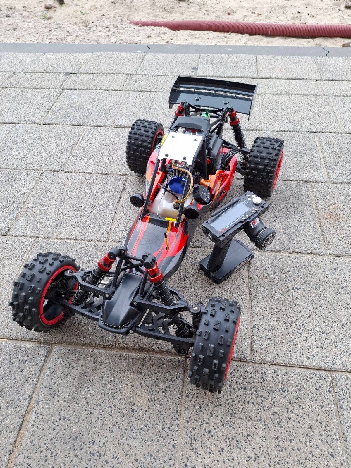 als nieuwe Rovan Baja 26cc met lader en doos, Ophalen, Benzine, Auto offroad, Zo goed als nieuw