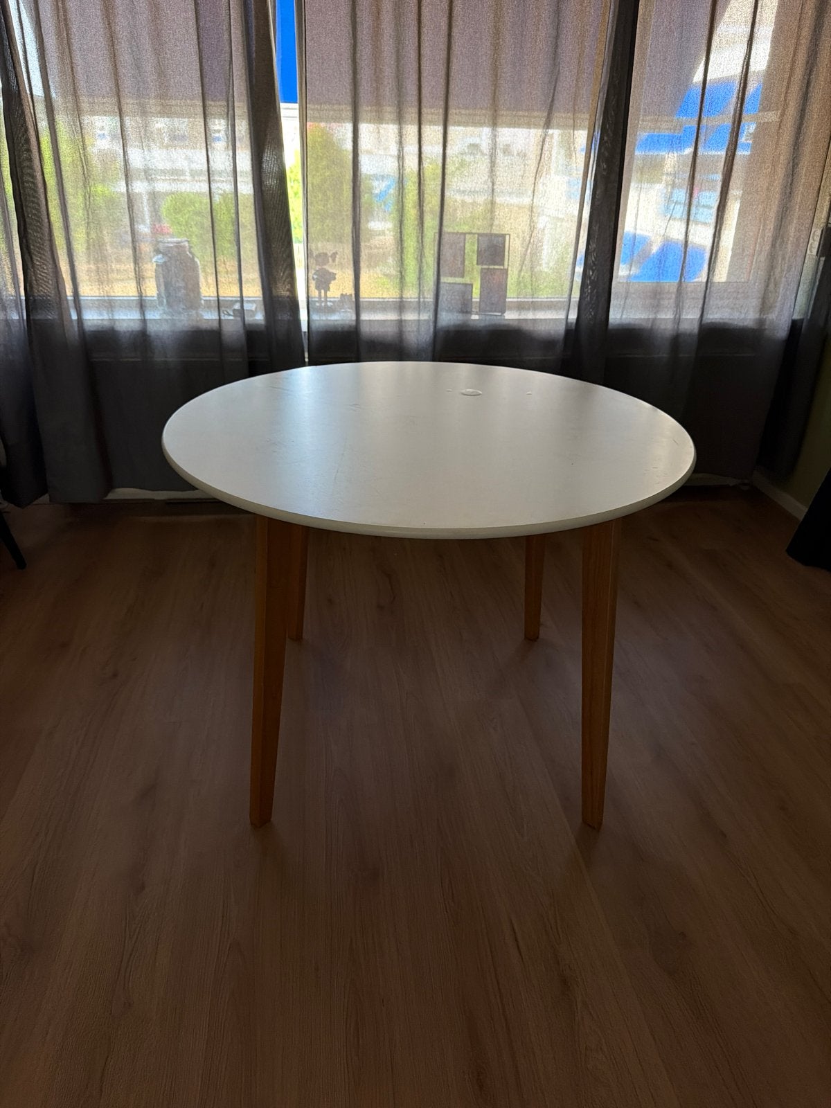 Ronde tafel met diameter 105 cm - opknapper, Ophalen, Gebruikt, Rond, 100 tot 150 cm