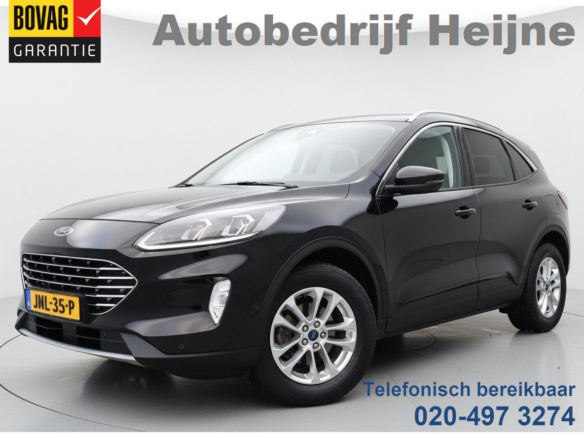 Ford Kuga 1.5 ECOBLUE 120PK AUT. TITANIUM HEAD-UP/NAVI/CAMER, 15 km/l, Gebruikt, 4 cilinders, Zwart