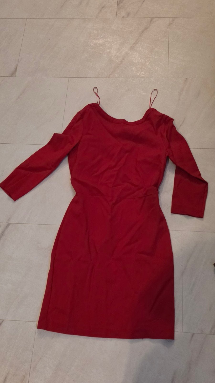 Prachtige rode cocktail jurkje Maat M, Ophalen of Verzenden, Zo goed als nieuw, Rood, Boven de knie