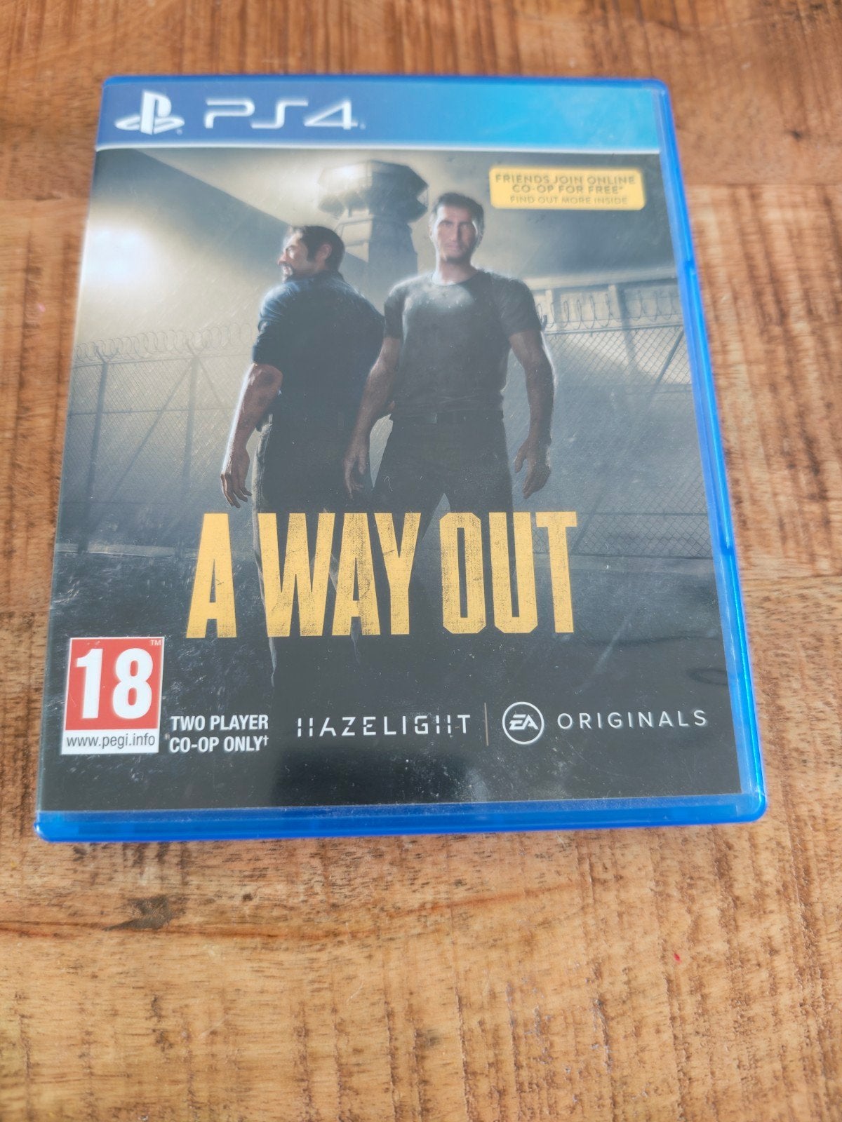 A Way Out voor PlayStation 4 (PS4), Avontuur en Actie, Gebruikt, Vanaf 18 jaar, 2 spelers