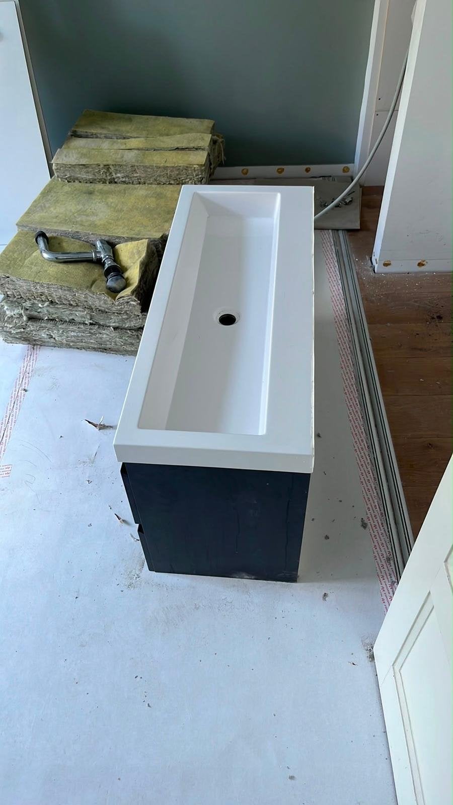 Modern antraciet badkamermeubel INK, Ophalen, 50 tot 100 cm, Zo goed als nieuw, Minder dan 100 cm
