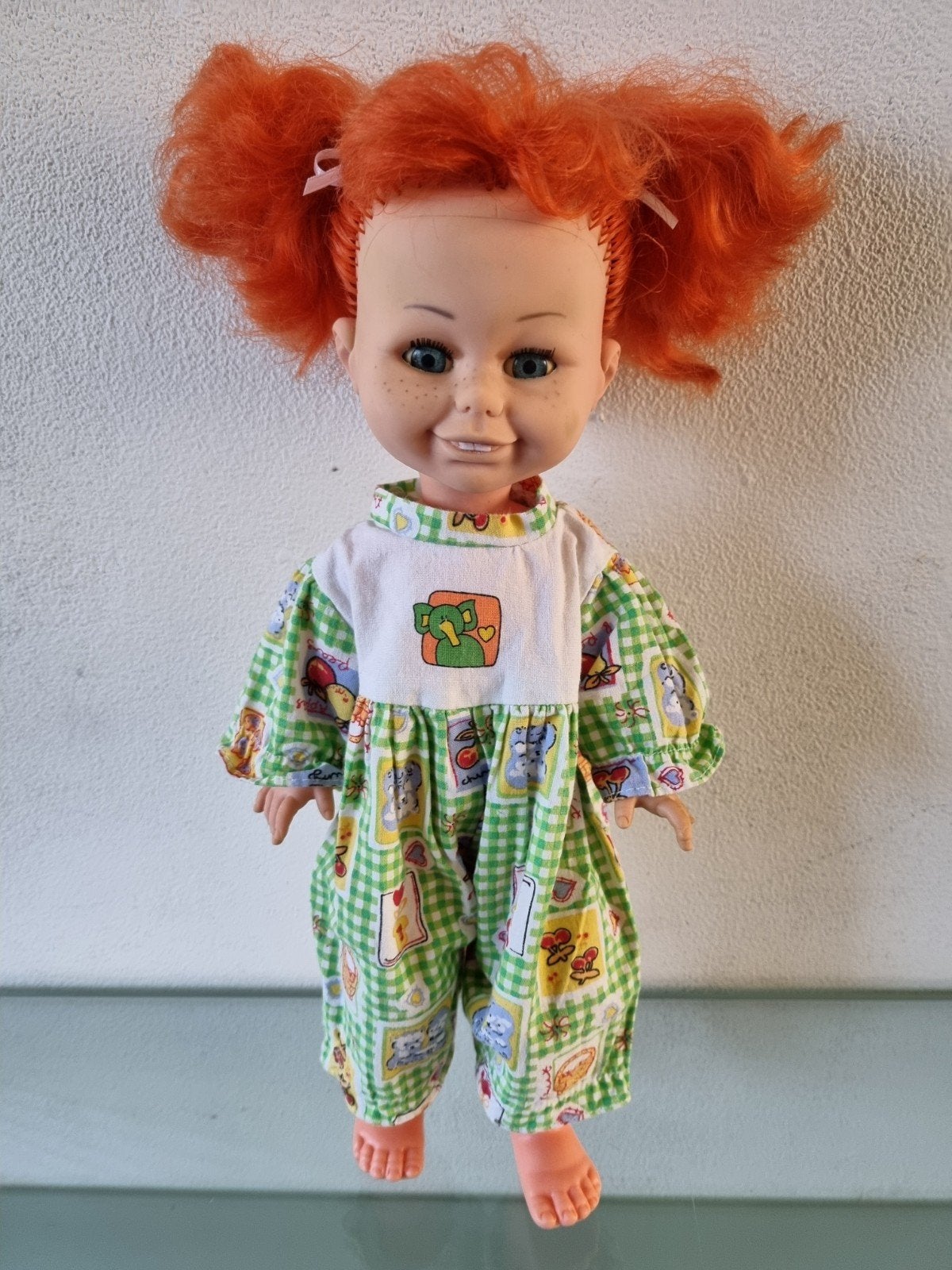 Orig,Toyse,PIPPI LANGKOUS POP,37cm,Slaapoogjes/Outfit,Izgst!, Ophalen of Verzenden, Zo goed als nieuw, Overige typen