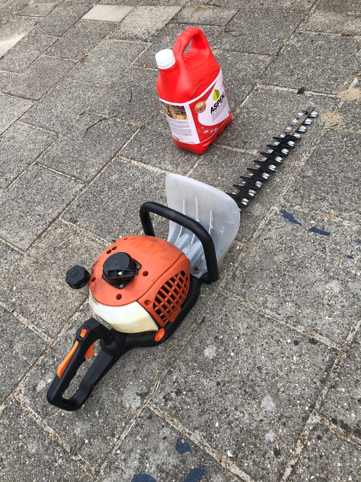 Heggenschaar - brandstof Aspen., Ophalen, Gebruikt, Benzine