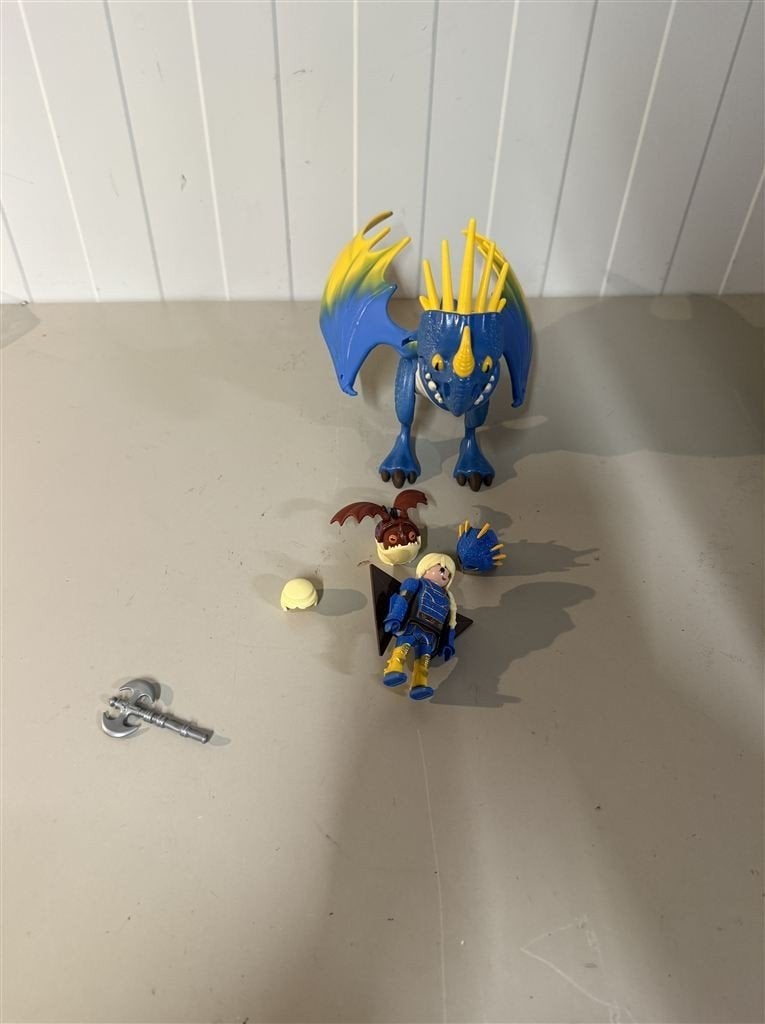 playmobil how to train your dragon stormfly - gepantserde as, Ophalen of Verzenden, Zo goed als nieuw