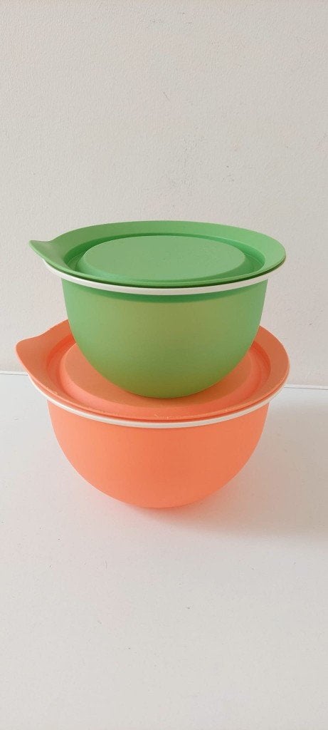 Tupperware Trendy Schalen Set – 1,3 liter & 2,5 liter  Retro, Eu, Eu, Overige typen, Oranje