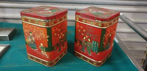 blik met japanse voorstelling, Verzamelen, Ophalen of Verzenden