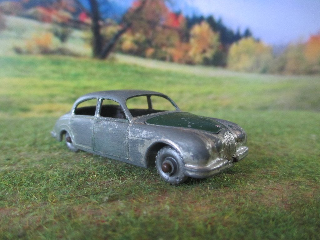 1/72 Jaguar 3.4 Litre Mk.1 Lesney Matchbox No.65 1959-1961 2, Ophalen of Verzenden, Gebruikt, Auto