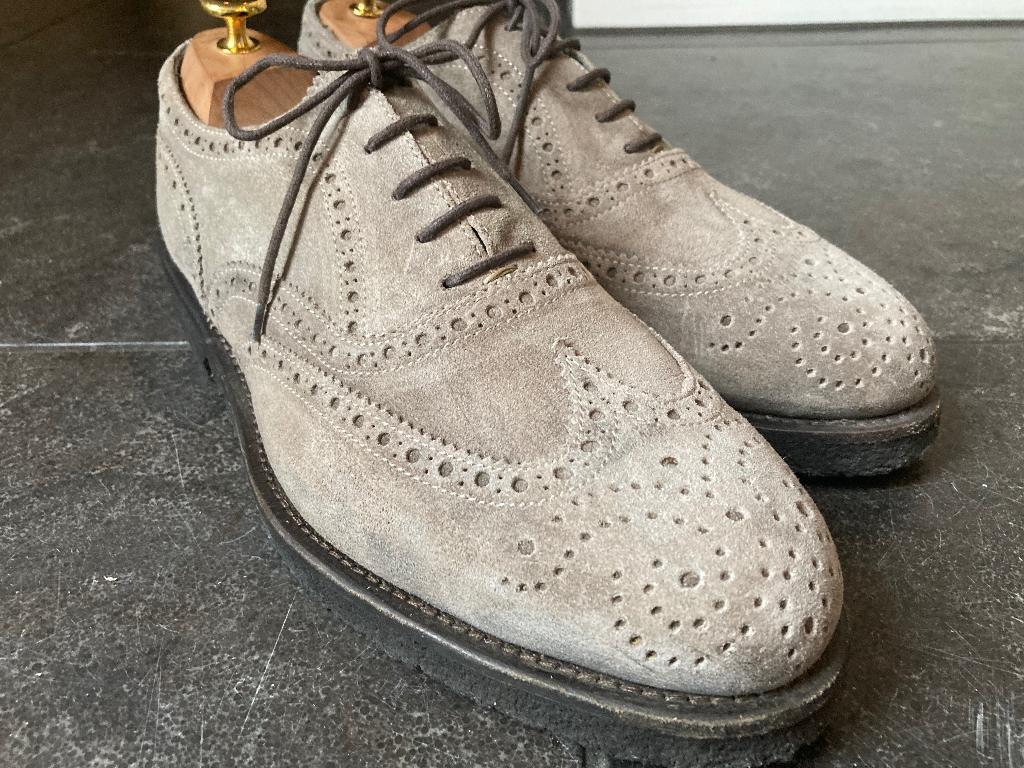 Andrea Ventura suède brogues 44, Andrea Ventura, Overige kleuren, Ophalen of Verzenden, Zo goed als nieuw