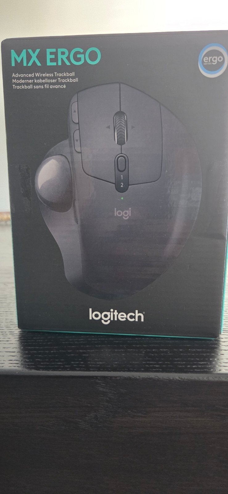 Logitech MX Ergo Advanced Draadloze Trackball Muis, Computers en Software, Muizen, Rechtshandig, Ergonomisch, Logitech, Nieuw