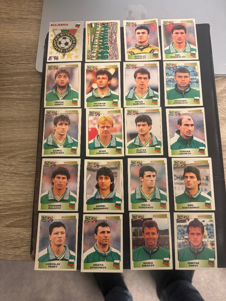 20 Panini EURO 96 stickers team Bulgarije, Ophalen of Verzenden, Zo goed als nieuw, Buitenlandse clubs, Poster, Plaatje of Sticker