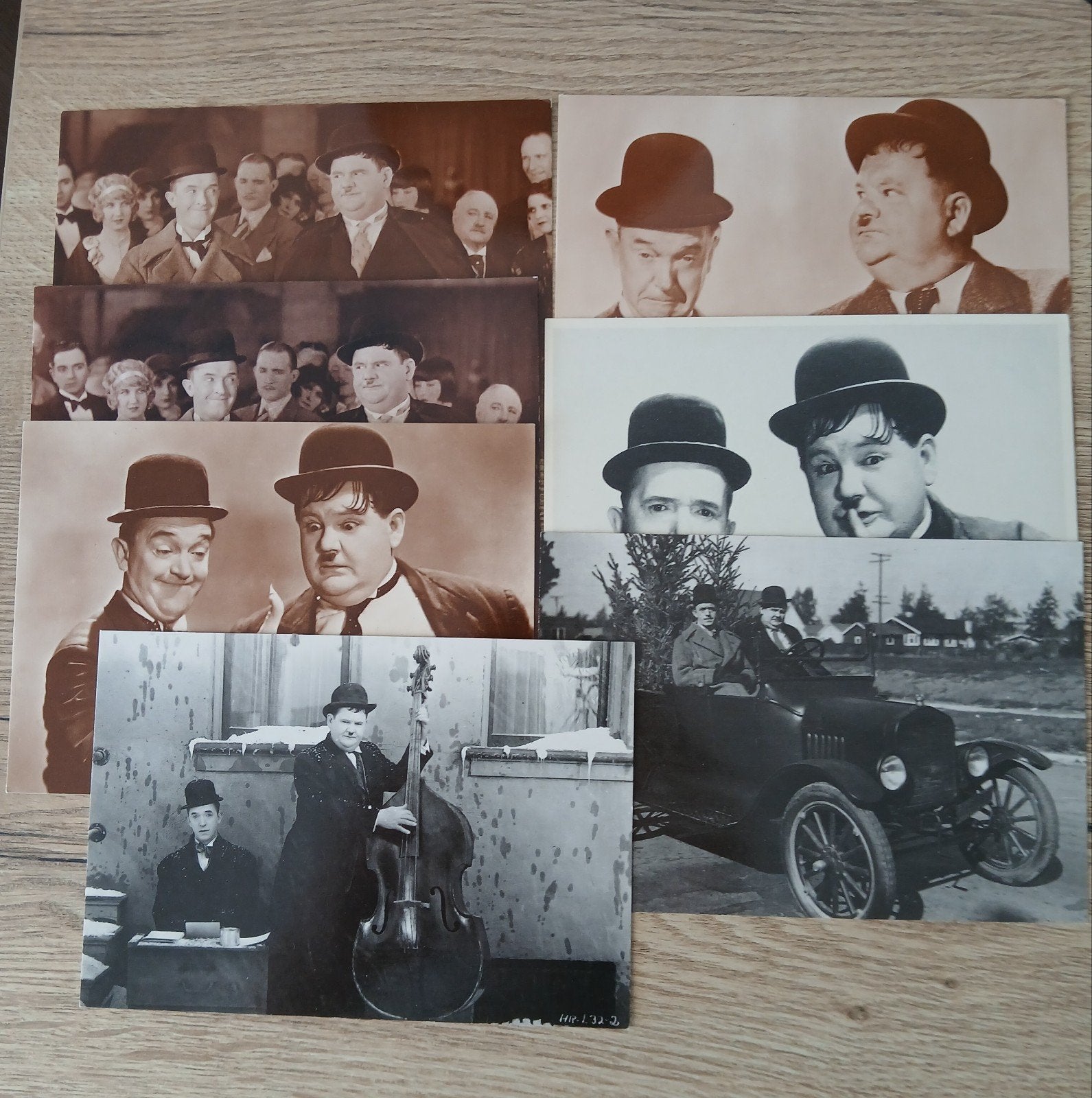 10 ansichtkaarten Laurel and Hardy, Ophalen of Verzenden, 1980 tot heden