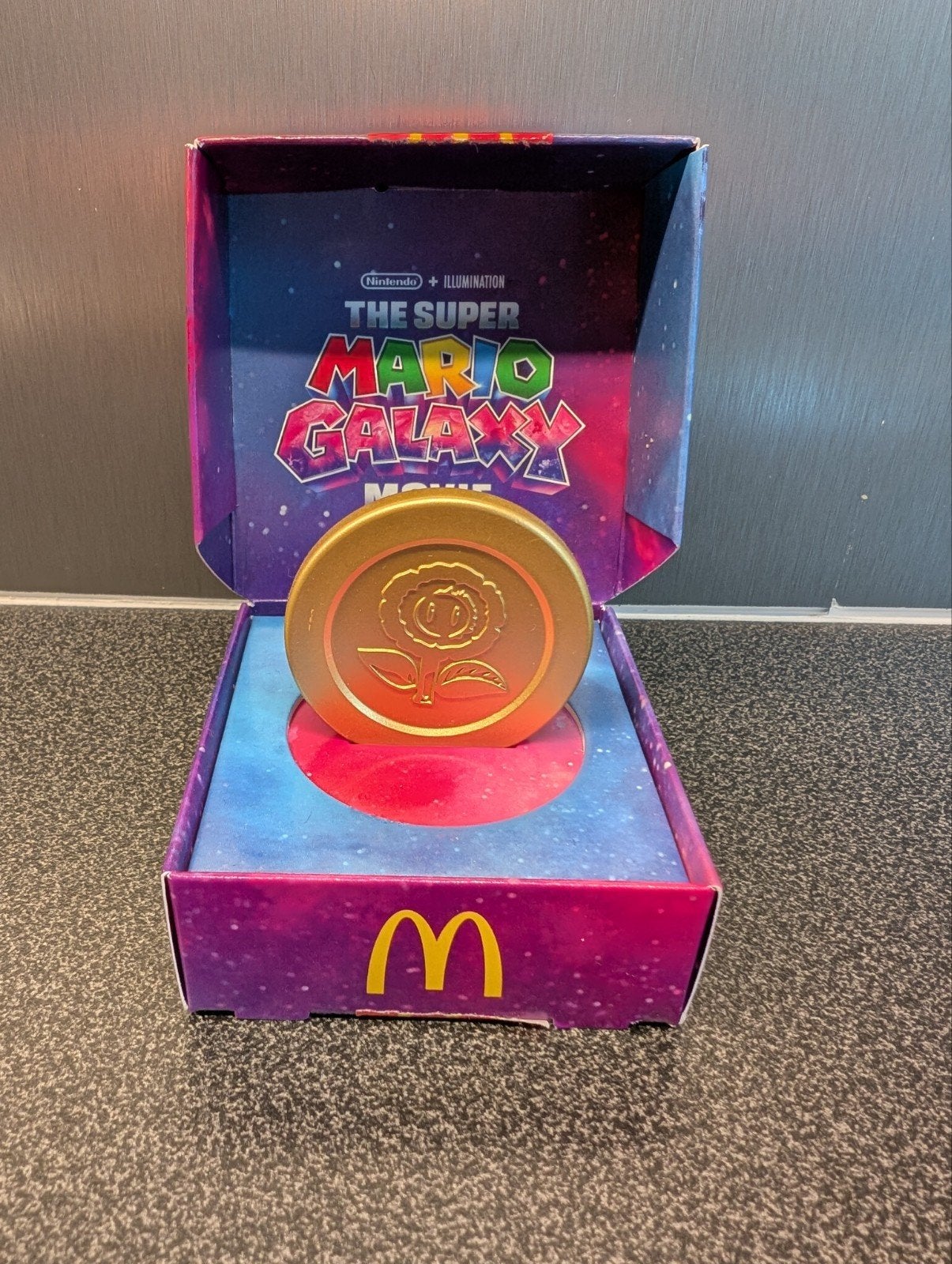 Super Mario Galaxy Movie Munt McDonald's Happy Meal, Ophalen of Verzenden, Zo goed als nieuw, Jongen of Meisje