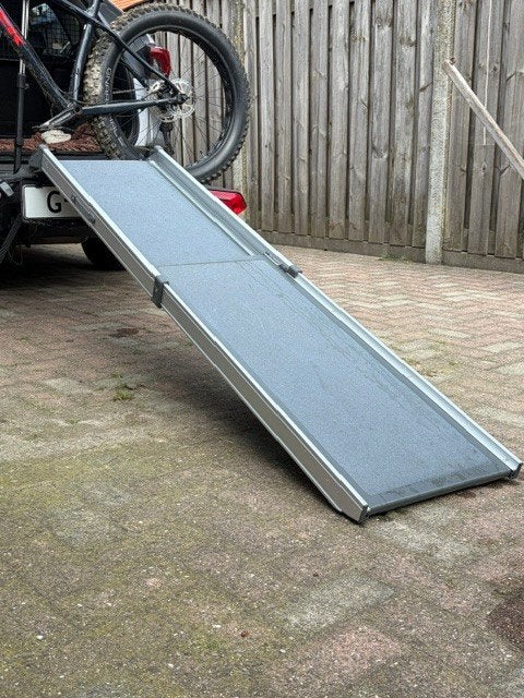 Luxe Trixie Aluminium telescoop loopplank hond 100-180 cm ., Ophalen, Zo goed als nieuw