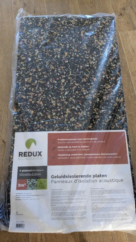 REDUX ECO ACOUSTICS Geluidsisolerende platen 2m², Doe-het-zelf en Verbouw, Isolatie en Afdichting, Minder dan 4 cm, Overige materialen
