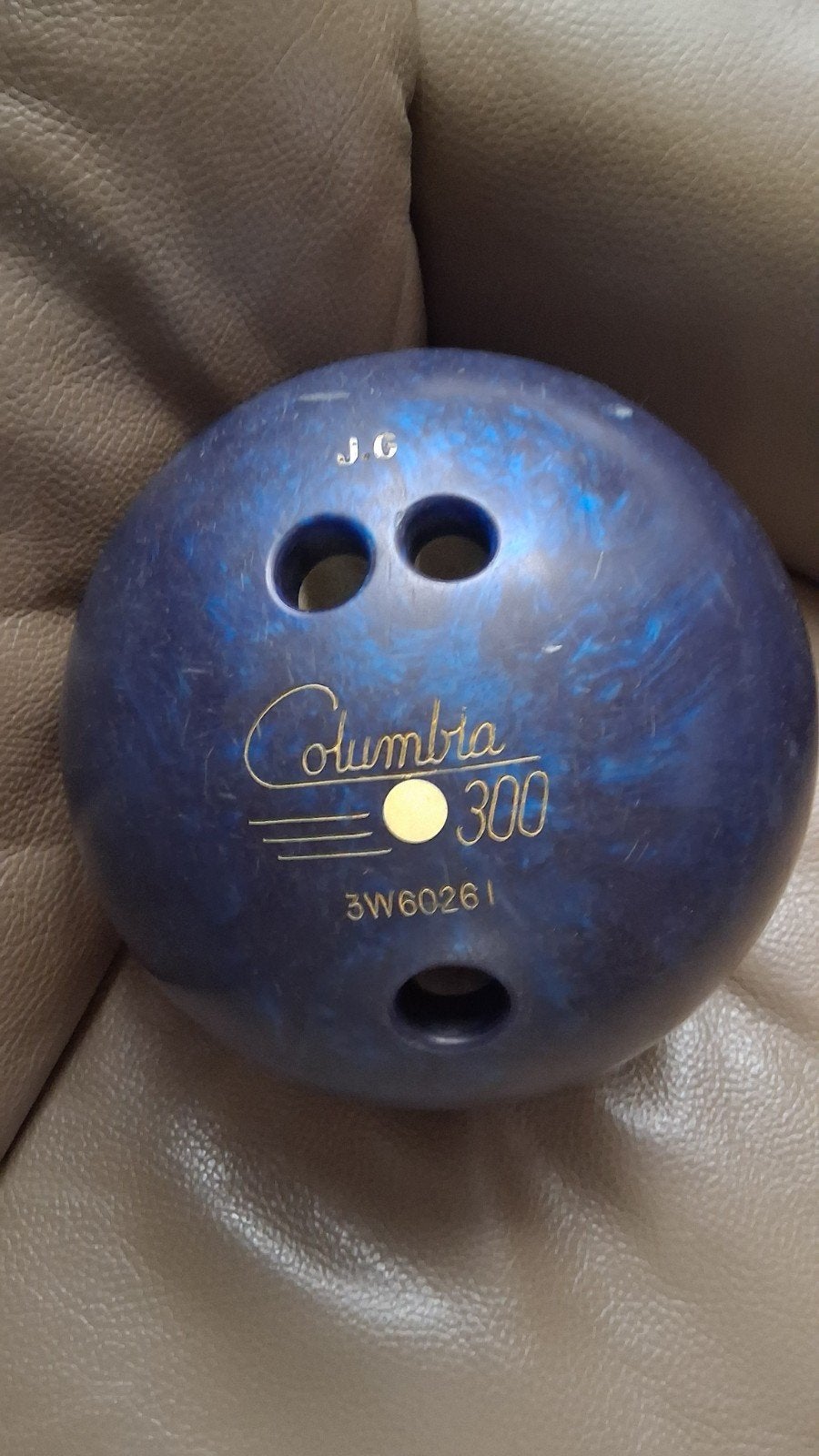 Columbia 300 Bowlingbal met tas en beschermer, Sport en Fitness, Ophalen, Gebruikt, Bal