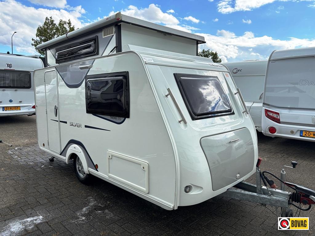 Trigano Silver 310 TDL met hefdak en luifel, Caravans en Kamperen, Overige typen, Trigano, Tot en met 2, Treinzit