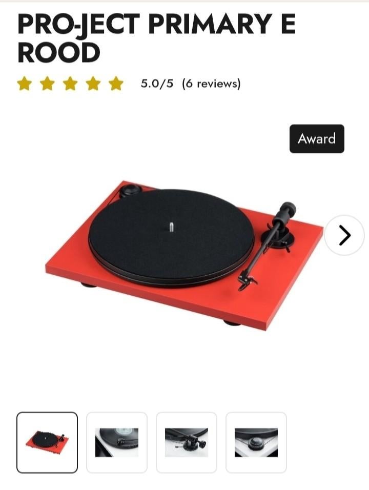 Pro-Ject Primary E platenspeler in absolute nieuwstaat
+, Audio, Tv en Foto, Platenspelers, Ophalen of Verzenden, Zo goed als nieuw