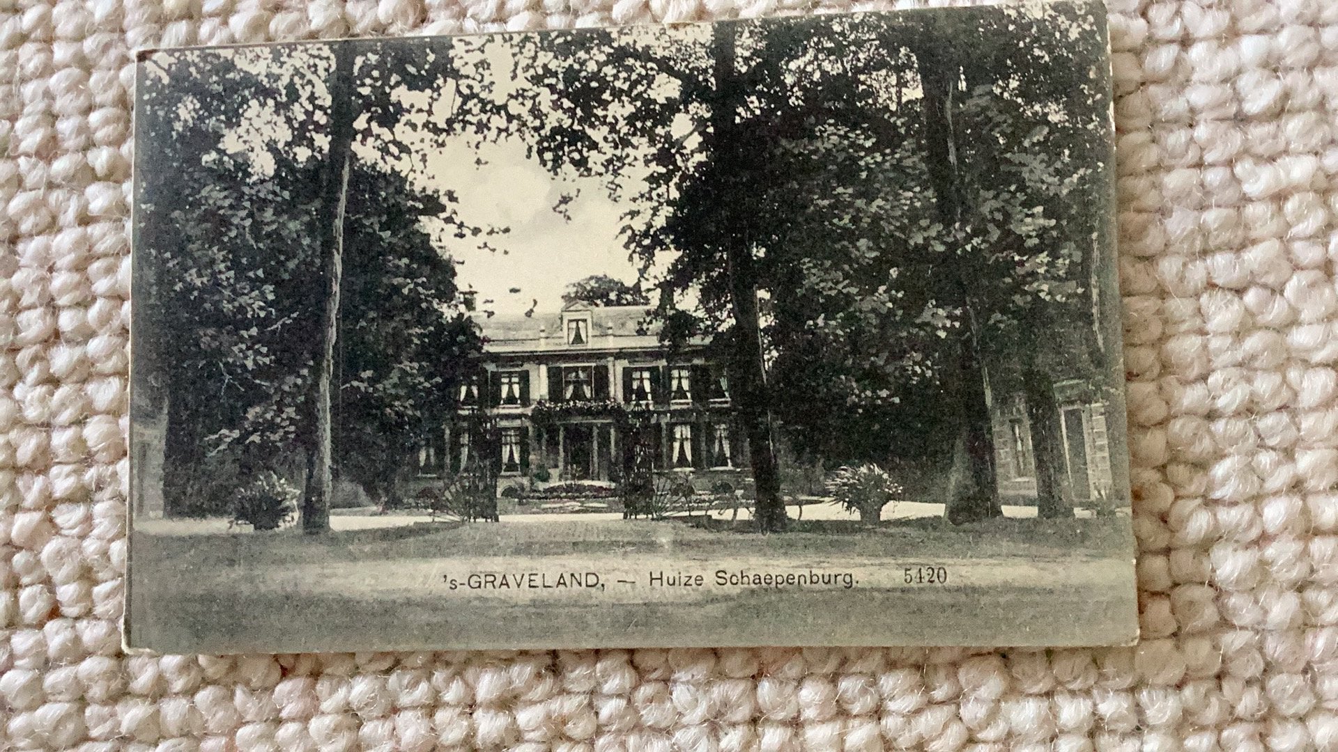 Ansichtkaart ‘s Graveland Huize Schaepenburg 1912. 990, Ophalen of Verzenden, Voor 1920, Gelopen, Noord-Holland