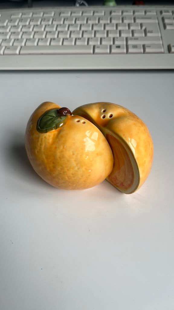 Sinasappel peper en zout setje, Ophalen of Verzenden, Zo goed als nieuw