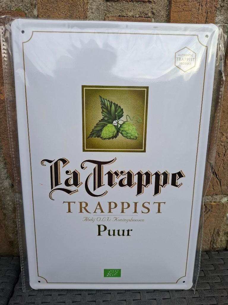 Reclamebord La Trappe bier (originele verpakking), Verzamelen, Ophalen of Verzenden, Nieuw, Reclamebord, Plaat of Schild, La Trappe