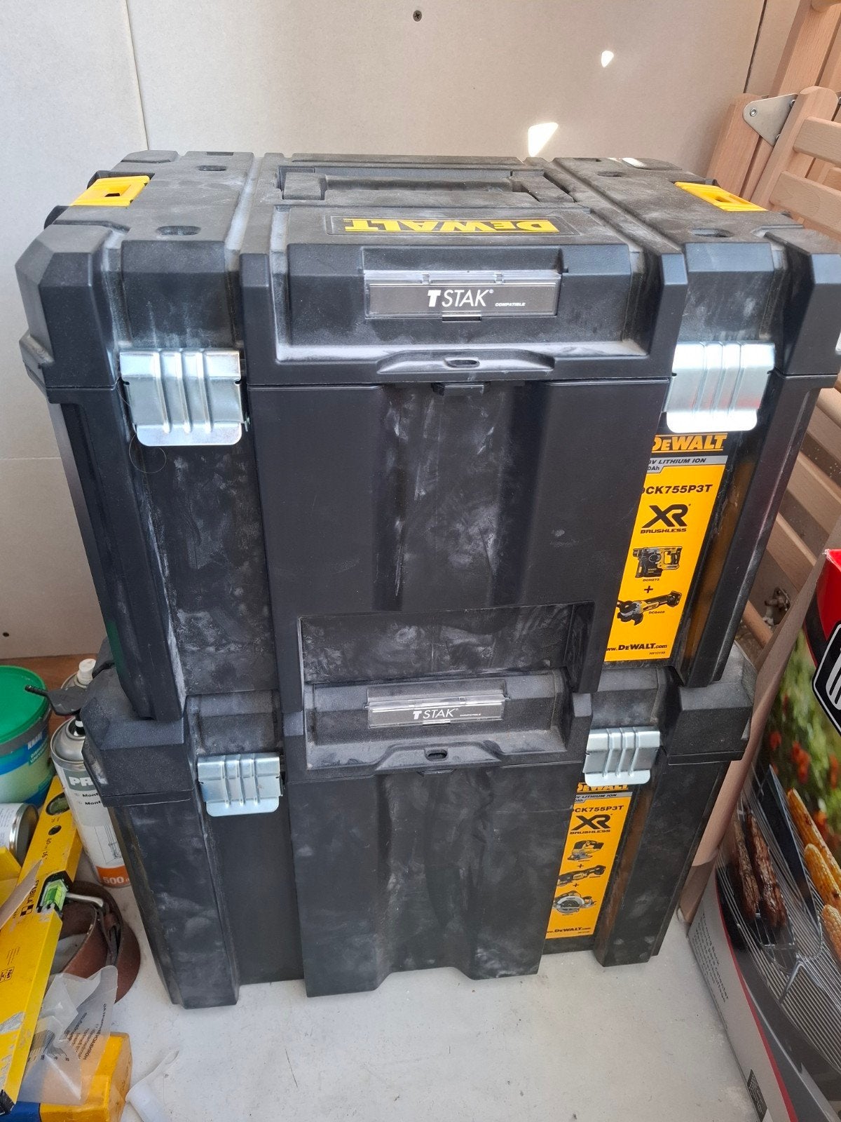 DeWalt T-STAK kofferset met wielen en inlay, Ophalen, Zo goed als nieuw, Gereedschapsopslag, DeWalt