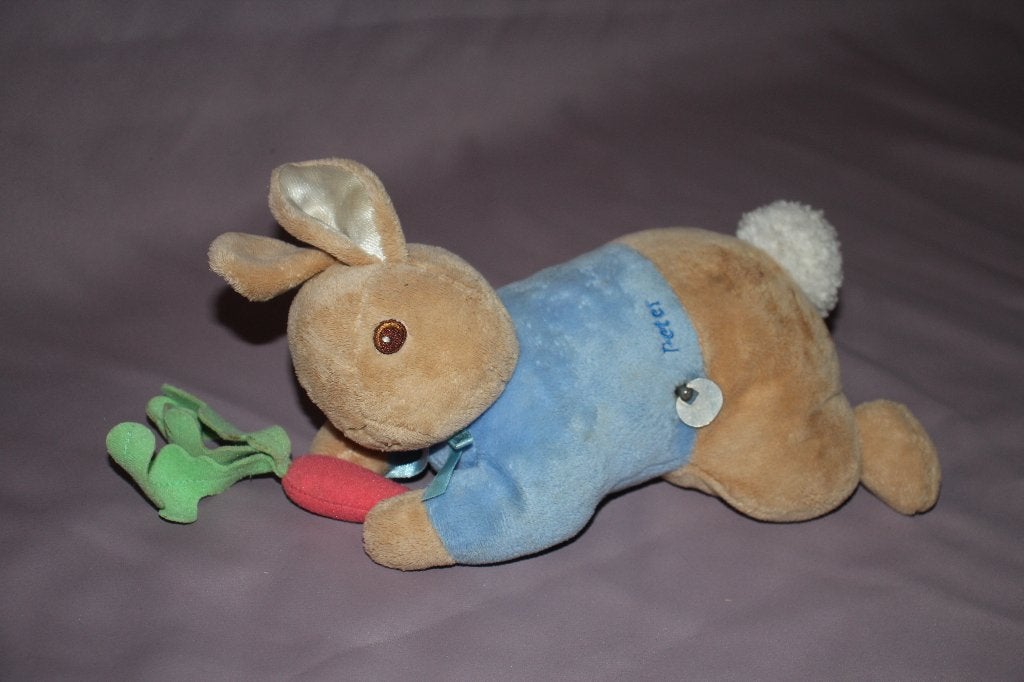 Pieter konijn / peter rabbit knuffel muziekdoos - beweegt, Overige merken, Overige karakters, Blauw, Konijn