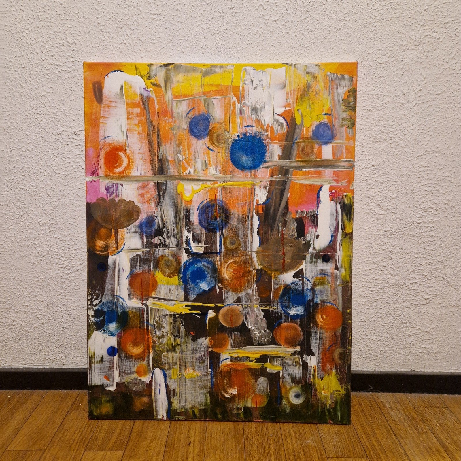 Abstract kunstwerk- schilderij, Ophalen