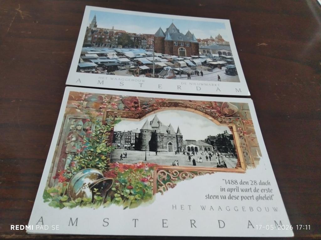 AMSTERDAM ANSICHTKAARTEN.Waaggebouw Nieuwmarkt .repro, Ophalen of Verzenden, Voor 1920, Ongelopen, Noord-Holland